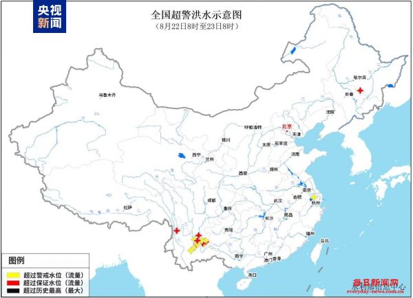云南、黑龙江等地21条河流发生超警以上洪